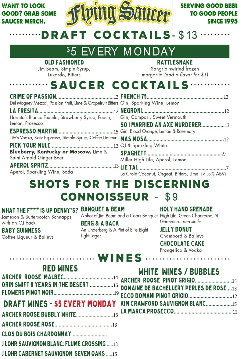 Flying Saucer Draught Emporium watch party venue